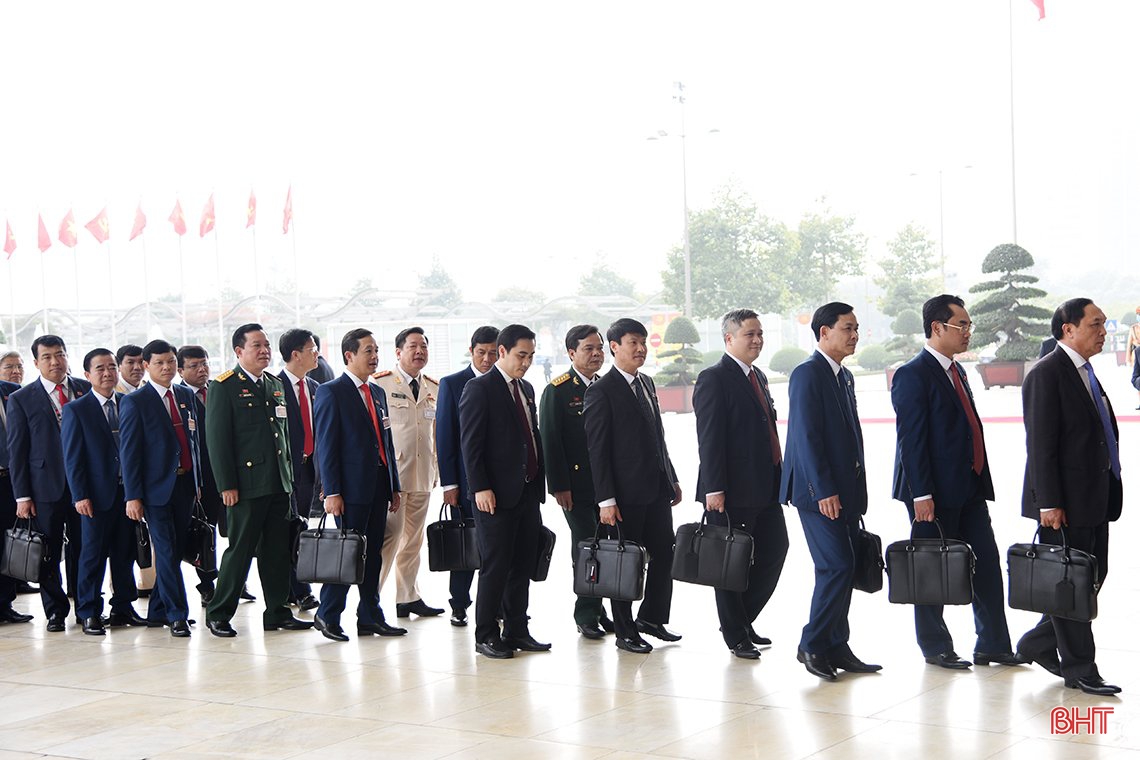 Đoàn đại biểu Hà Tĩnh tại Đại hội XIII của Đảng