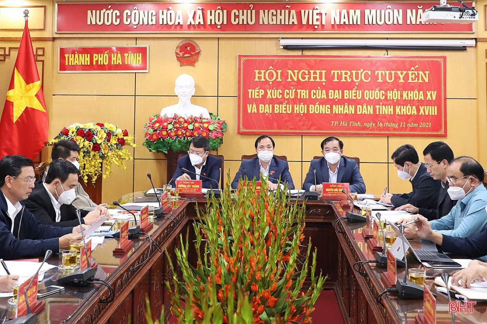 Đại biểu Quốc hội và HĐND tỉnh tiếp thu các kiến nghị, đề xuất của cử tri TP Hà Tĩnh