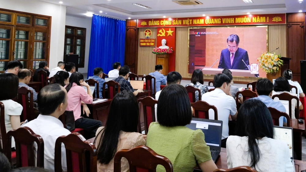 Đảng bộ Thanh tra tỉnh Hà Tĩnh tham dự Hội nghị toàn quốc nghiên cứu, học tập, quán triệt Nghị quyết Hội...
