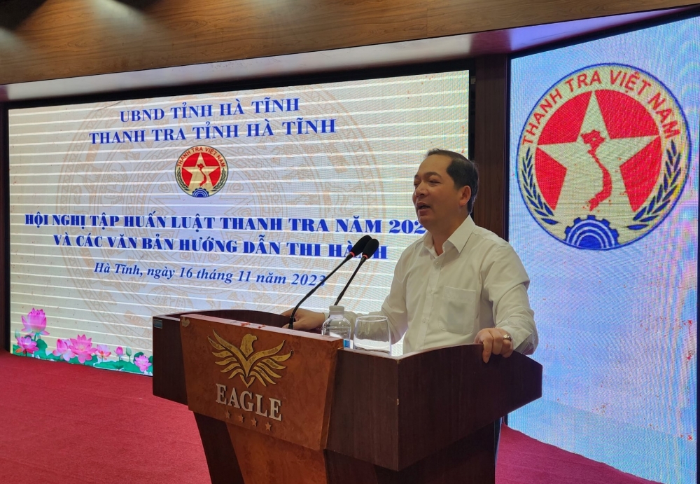 Thanh tra Tỉnh Hà Tĩnh tổ chức Hội nghị tập huấn Luật thanh tra năm 2022