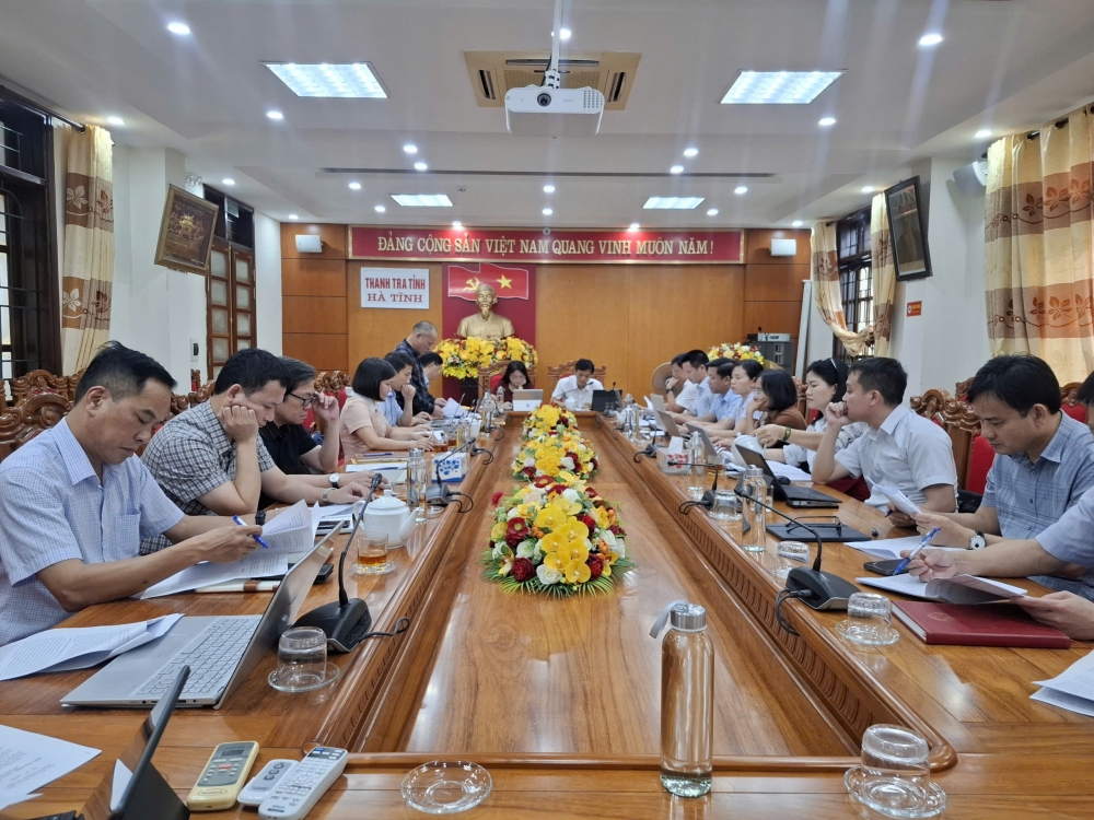 Hội nghị thông qua dự thảo kết quả kiểm tra đối với Đảng ủy và Bí thư Đảng ủy Thanh tra tỉnh Hà Tĩnh