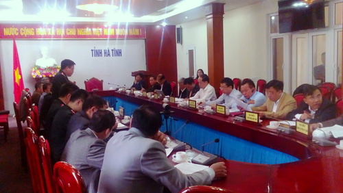  UBND tỉnh Hà Tĩnh và làm việc với Tổ công tác Thanh tra Chính phủ 