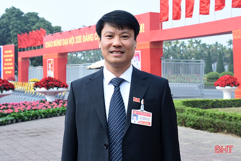Đại biểu Hà Tĩnh tin tưởng vào sự thành công của Đại hội Đảng lần thứ XIII