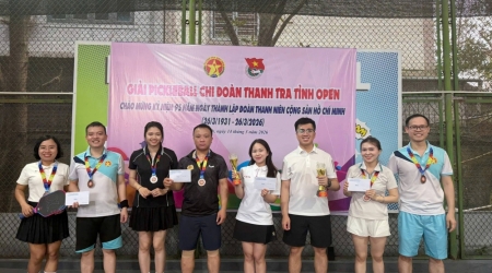 Sôi nổi Giải Pickleball Chi đoàn Thanh tra tỉnh chào mừng...